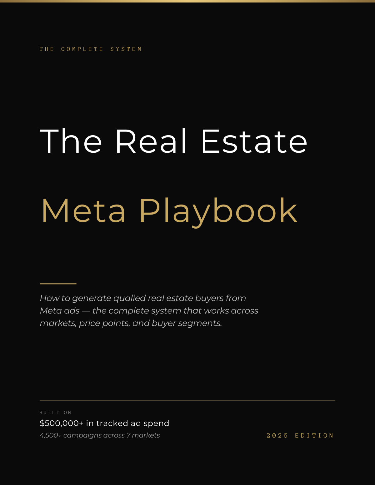 The Real Estate Meta Playbook cover
